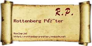 Rottenberg Péter névjegykártya